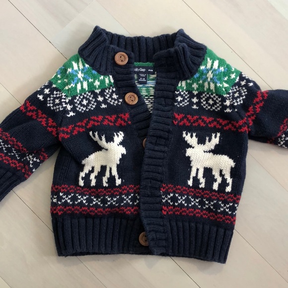 Knit button downs. 3-6 M and 6M - Picture 2 of 3
